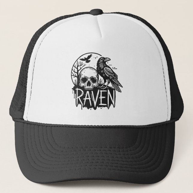 Raven Truckerkappe (Vorderseite)