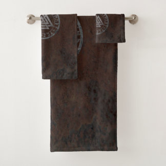 Raven Valknut Design  Badhandtuch Set