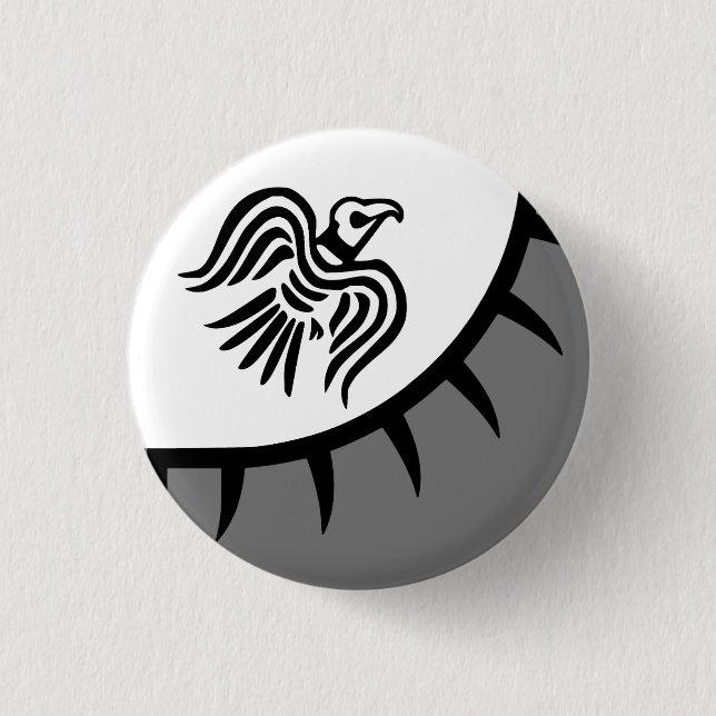 Raven Viking Banner Button (Vorderseite)
