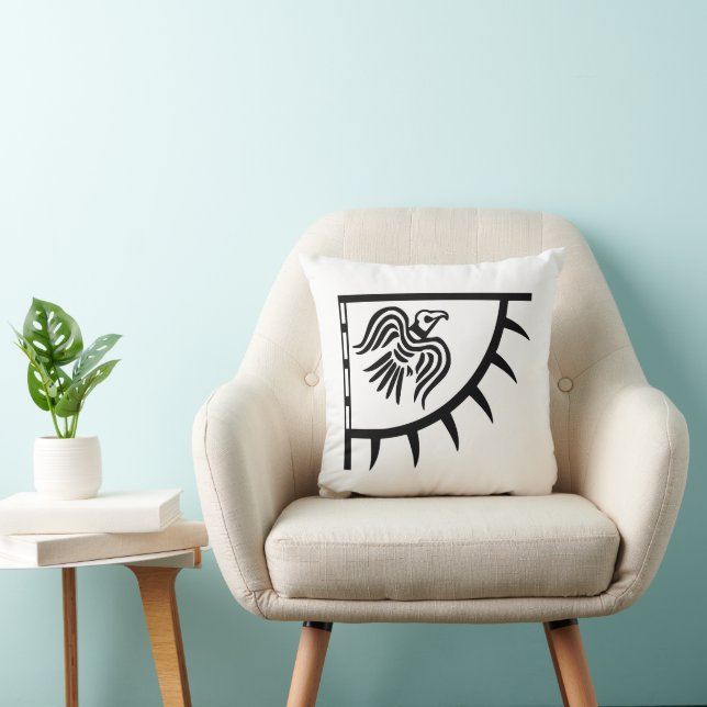 Raven Viking Banner Kissen (Stuhl )