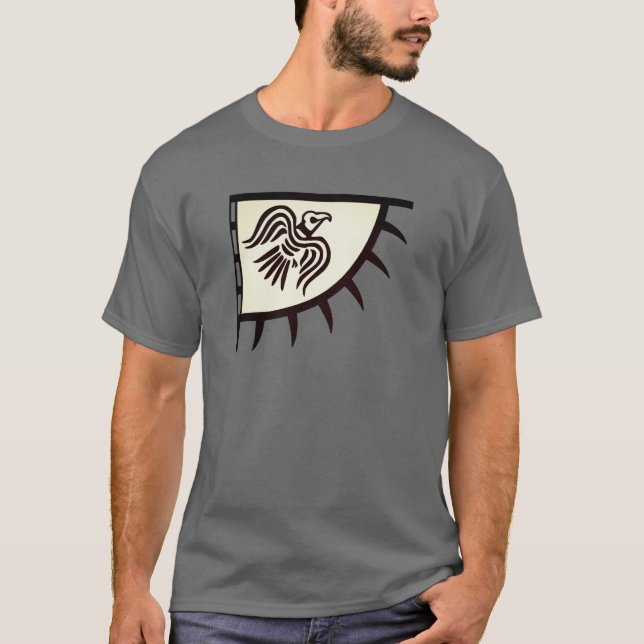 Raven Viking Banner T-Shirt (Vorderseite)