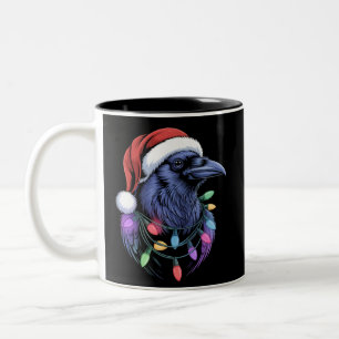 Raven Weihnachtsmann-Christbaum-Beleuchtung Weihna Zweifarbige Tasse