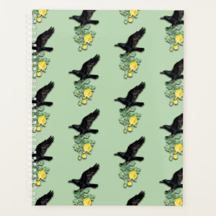 Raven with Yellow Rose Planer