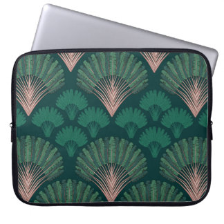 Ravenala madagascariensis nahtloses Muster. Vintag Laptopschutzhülle