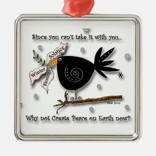 RavenBlessings Ornament Aus Metall (Vorne)