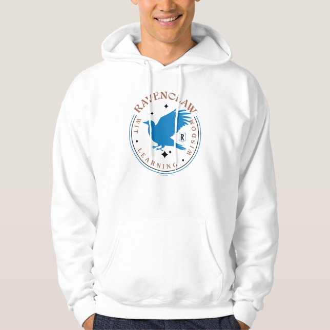 RAVENCLAW™ Blaues Adler-Haus-Stolz-Abzeichen Hoodie (Vorderseite)