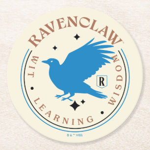RAVENCLAW™ Blaues Haus-Stolz-Abzeichen Runder Pappuntersetzer