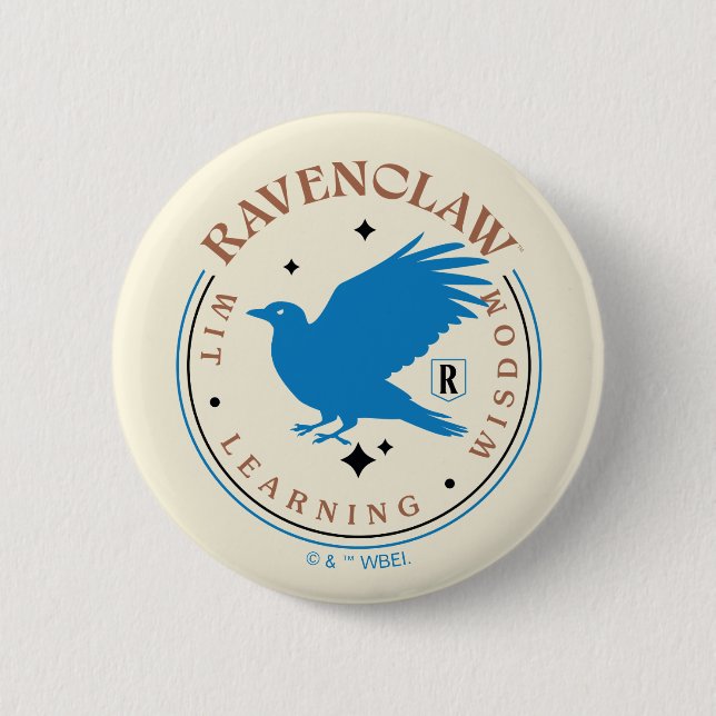 RAVENCLAW™ Blue Eagle House Pride Abzeichen Button (Vorderseite)