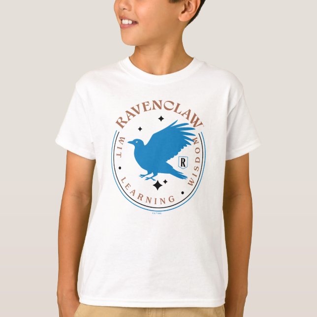 RAVENCLAW™ Blue Eagle House Pride Badge T-Shirt (Vorderseite)