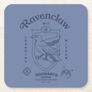 RAVENCLAW™ Geistreicher Lernweisheitskamm Rechteckiger Pappuntersetzer