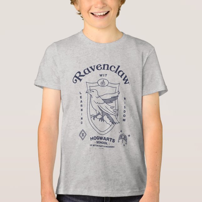 RAVENCLAW™ Geistreicher Lernweisheitskamm Tri-Blend Shirt (Vorderseite)