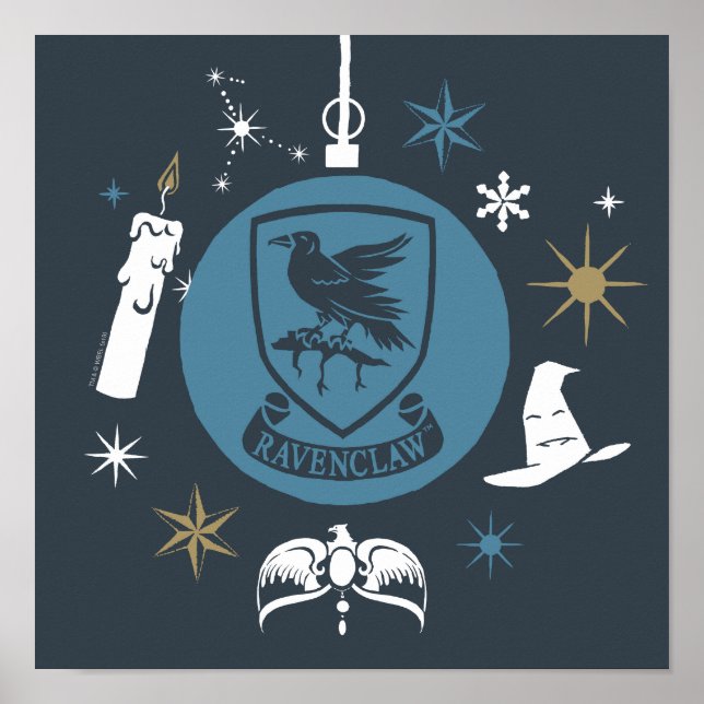 RAVENCLAW™ Holiday Bauble Graphic Poster (Vorne)