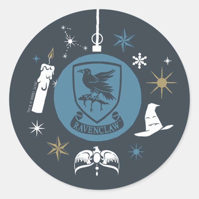 RAVENCLAW™ Holiday Bauble Graphic Runder Aufkleber (Vorderseite)