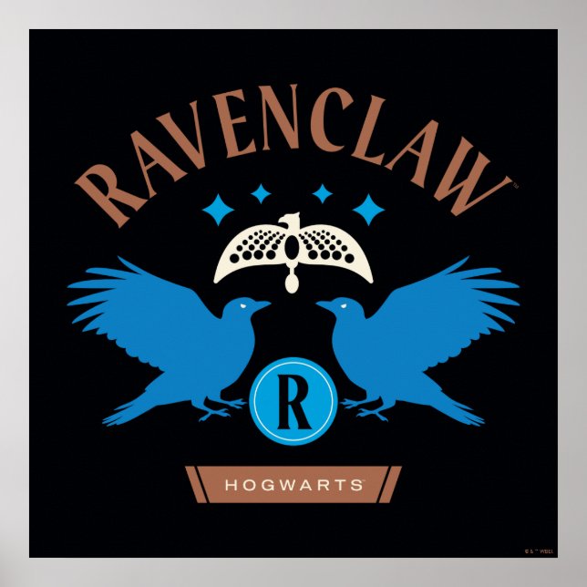 RAVENCLAW™ House Double Eagle Diadem Graphic Poster (Vorne)