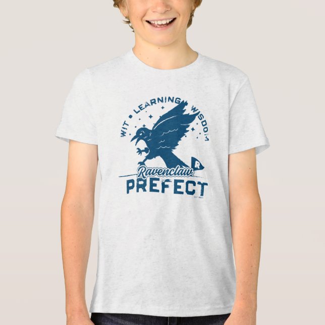 RAVENCLAW™ Präfektes Abzeichen Tri-Blend Shirt (Vorderseite)