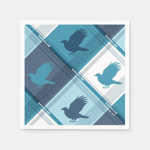 RAVENCLAW™ Tartan Kariertes Muster Serviette