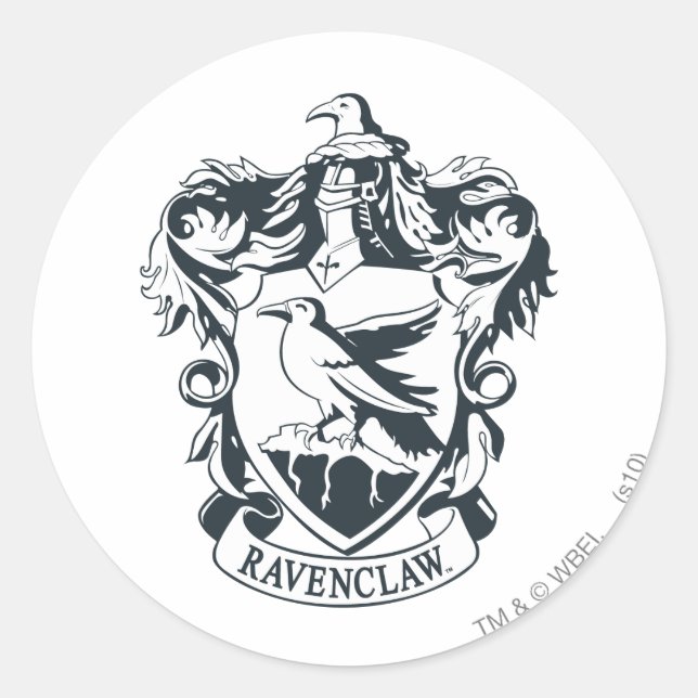 Ravenclaw Wappen Runder Aufkleber (Vorderseite)