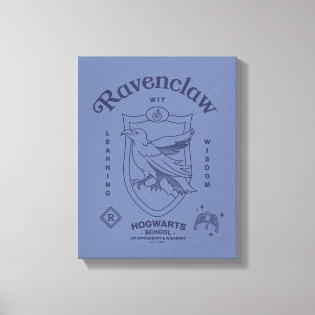 RAVENCLAW™ Wit Learning Wisdom Crest Leinwanddruck (Vorderseite)
