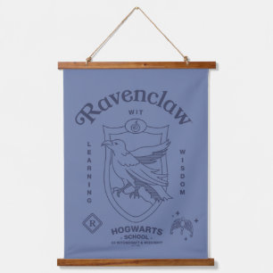 RAVENCLAW™ Witz Lernweisheit Wappen Wandteppich Mit Holzrahmen
