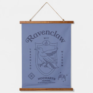 RAVENCLAW™ Witz Lernweisheit Wappen Wandteppich Mit Holzrahmen