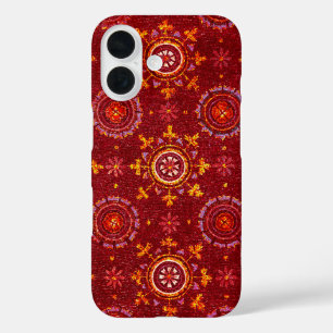 RAVENNA BYZANTINISCHE MOSAIKE,STERNE,ROTE STERNENN iPhone 16 HÜLLE