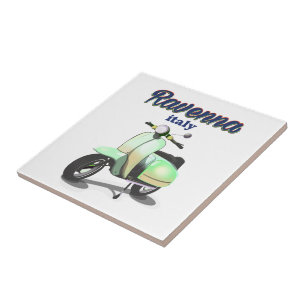 Ravenna Italien Jahrgang Reisen Plakat Fliese