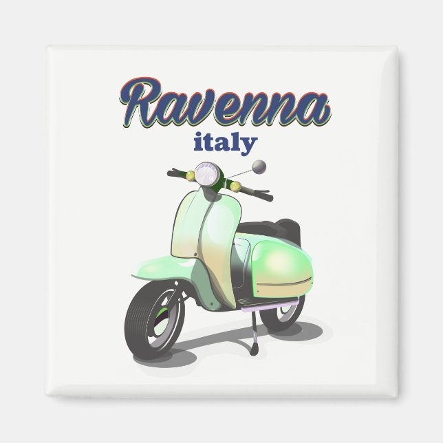 Ravenna Italien Jahrgang Reisen Plakat Magnet (Vorne)