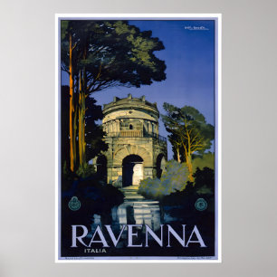 Ravenna Kunst Italien Reiseplakat Vintage-Druck Poster