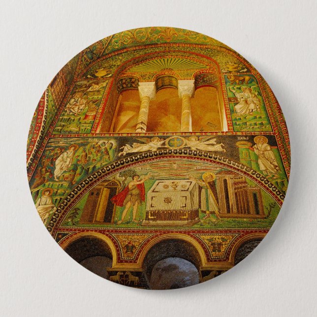 Ravenna mosaics button (Vorderseite)