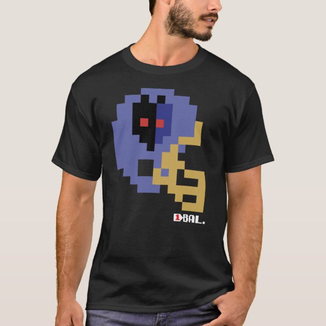 Ravens Alternate Tecmo Bowl Helmet T - Shirt (Vorderseite)