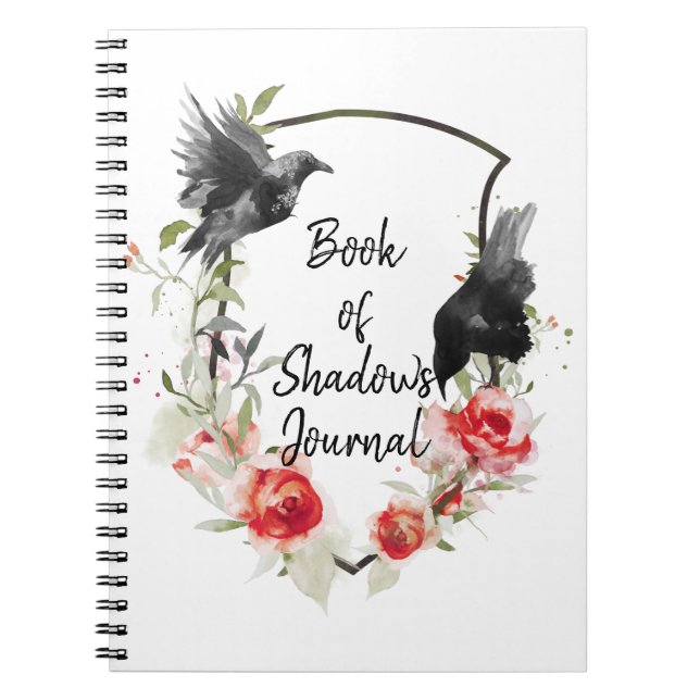 Raven's and Rose Book of Shadows Journal Notizblock (Vorderseite)