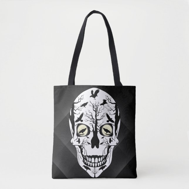 Ravens and Skull Bag - Black Ravens Fantasy Skull (Vorderseite)