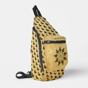 Ravens Circle Dance Crossbody Bag