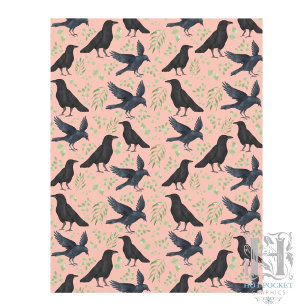 Ravens Goth Halloween Scrapbook Paper von Orange