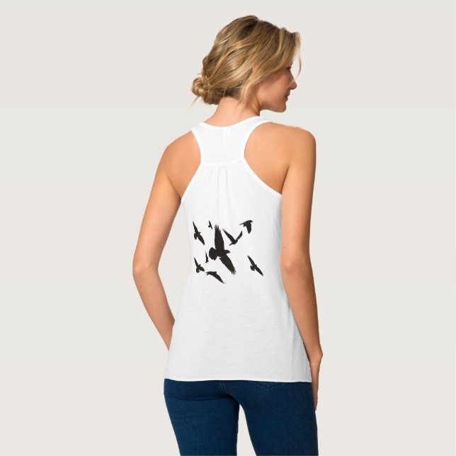 Ravens Gothic Inspiriert Tank Top (Rückseite Vollansicht)