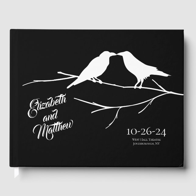 Ravens Gothic Wedding Gästebuch (Vorderseite)