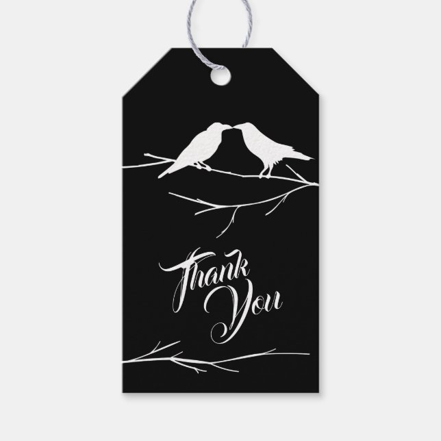 Ravens Gothic Wedding Geschenkanhänger (Vorderseite)