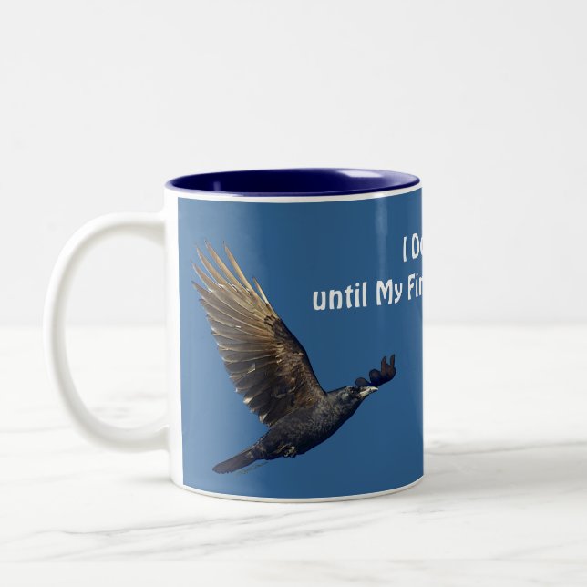 Ravens in Flight Wildlife Lover Tasse (Links)
