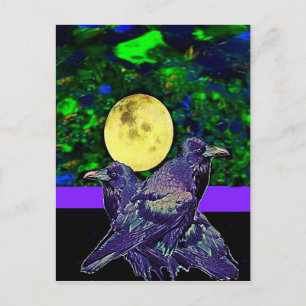 Raven's Moon Magic Geschenke von Sharles Postkarte