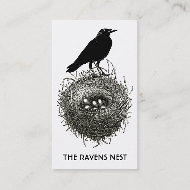 Raven's Nest Business oder Visitenkarten Visitenkarte (Vorderseite)