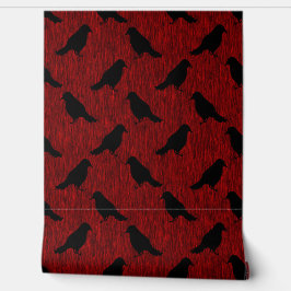 Ravens on Red Tapete