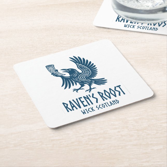 Raven's Roost Pub Wick Schottland Rechteckiger Pappuntersetzer (angewinkelt)