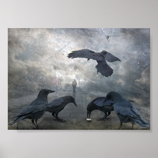 Ravens spielen mit verlorener Zeit Poster (Vorne)