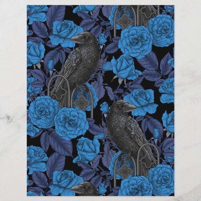 Ravens und blaue Rose (Vorderseite)