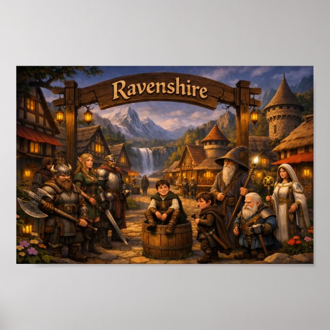 Ravenshire-Dorfplakat Poster (Vorne)