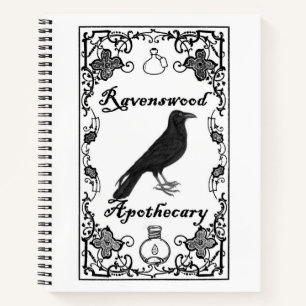 Ravenswood Apothecececary Notebook Sketchbook Jour Notizbuch