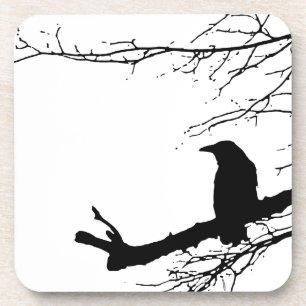 Ravenware Black Bird Silhouette Untersetzer