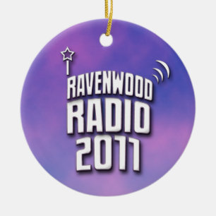 Ravenwood Radiofeiertags-Verzierung 2011 Keramik Ornament