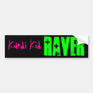 RAVER, Kandi Kind Autoaufkleber