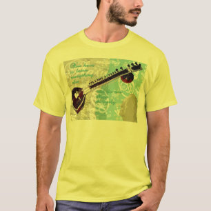 Ravi Shankar-Tribut zum Sitar und zur indischen T-Shirt